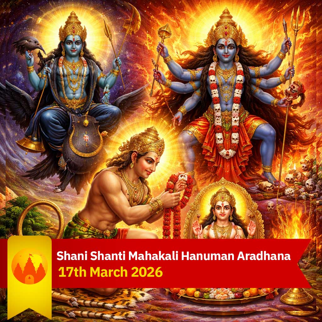 Shani Shanti Mahakali Hanuman Aradhana